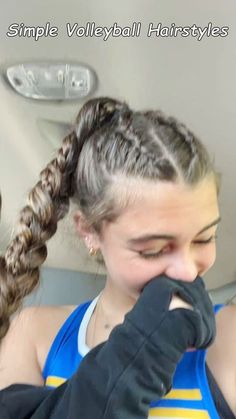 Explore 20+ simple volleyball hairstyles that are easy, secure, and perfect for keeping your hair in place during practice or games! Hairstyles Soccer, Sporty Hairstyles