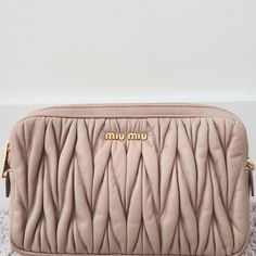 Brand New Never Worn Miu Miu Beige Bag With Detachable Strap, Beige Miu Miu Bag With Detachable Strap, Designer Beige Miu Miu Shoulder Bag, Miu Miu Formal Bags With Adjustable Strap, Miu Miu Formal Bag With Adjustable Strap, Formal Miu Miu Shoulder Bag With Adjustable Strap, Formal Miu Miu Bags With Adjustable Strap, Miu Miu Shoulder Bag With Adjustable Strap, Miu Miu Bag With Adjustable Strap For Everyday Use