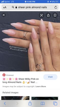 Clear Pink Matte Nails, Edgy Nails, Acrylic Nails Coffin Short, Neutral Nails, Minimalist Nails, Dream Nails, Pretty Acrylic Nails, Chic Nails