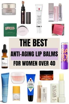 16 Anti-Aging Lip Balms for Women Over 40 -That Actually Work- wizardingbeauty.com Dior Lip Glow, Aging Beauty, Facial Aesthetics, Lip Wrinkles, Healthy Lips, Lip Exfoliator, Laneige Lip Sleeping Mask, Anti Aging Beauty