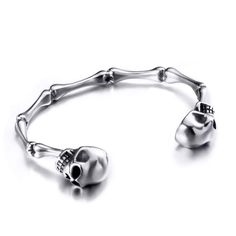 PRICES MAY VARY. Measurement: Approx 7.5"(length) x 2.7"(width) x 0.5"(high). Material: Stainless-Steel.100% Brand New. Package: Come With Elfasio Logo Fashion gift Bag. Skull Bracelet is Perfect Gift for Fathers' Day, Valentine's Day, Boyfriend birthday gift, Graduation, Bachelor Party, Anniversary. Elfasio Jewelry : Super Cool Design, Made of high quality Stainless Steel, hypo-allergenic and will not oxidize or tarnish over time. Satisfaction guaranteed. 30-day money back guarantee ElFASIO - H Silver Punk Bracelet, Bones Jewelry, Bp Jewelry, Witch Gifts, Skeleton Bracelet, Skeleton Bones, Raven Skull, Witch Gift, Bone Jewelry