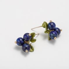 Blueberry stud earrings, with its unique design, are our top-selling products from Selenichast. they are perfect stud earrings for women who like custom design jewelry. You can wear it in your daily life to give them as jewelry gifts for friends?What would our Fruit Collection be without these juicy berries? We present to you the fruit jewelry frenzy and we can tell you it won't ever disappear! You can combine it with other wonderful pieces from our Fruit Collection. Track down your yummy diamon Fruit Jewelry, Fruit Earrings, Prom Jewelry, Bee Earrings, Stud Earrings For Women, Cat Necklace, Selling Products, Cat Earrings, Design Jewelry