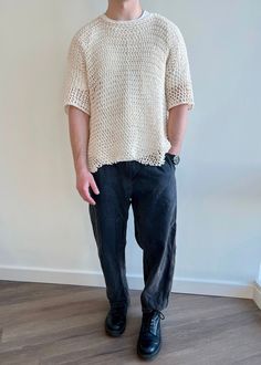 Crochet Pattern Davao Top Men's Shirt Crochet Pattern - Etsy Shirt Crochet Pattern, Crochet Shirts, Crochet T Shirt, Romper Men, Bodysuit Pattern, Shirt Crochet, Hats Crochet, Crochet Men, Shirt Tutorial