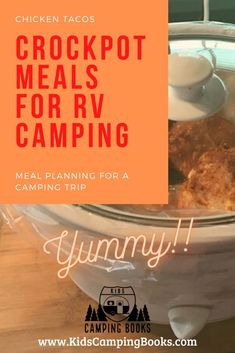 crockpot meals for rv camping with text overlay