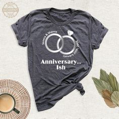 Personalized Anniversary Couple Shirt, Custom Wedding Gift Tshirt, Anniversary Tee, Gift For Boyfriend, Wife and Husband Tee, Gift For Wife. Welcome to BestMomentTees! Step into a world of comfort and style with our handmade shirts from the renowned Bella Canvas brand. The solid colors are 100% pure cotton, while the delightful heather colors are a charming blend of 52% cotton and 48% polyester. 🍃 Each shirt is a true labor of love, meticulously created using the innovative DTF printing method. Custom Text Crew Neck Top For Anniversary, Customizable Crew Neck T-shirt For Anniversary, White Pre-shrunk Tops For Anniversary, Anniversary Couple, Wife And Husband, Couple Shirt, Handmade Shirts, Dtf Printing, Custom Wedding Gifts