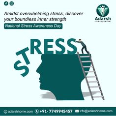 In a Fast-Paced World, Your Well-Being Matters On 𝐍𝐚𝐭𝐢𝐨𝐧𝐚𝐥 𝐒𝐭𝐫𝐞𝐬𝐬 𝐀𝐰𝐚𝐫𝐞𝐧𝐞𝐬𝐬 𝐃𝐚𝐲, let's pause and reflect. In our modern, fast-paced lives, stress can touch us all, but we don't have to let it control us. By acknowledging our stress and reaching out for support, we can create a healthier, more balanced life. Your well-being is a priority, so remember to prioritize self-care and mental health. ⦿+𝟗𝟏 𝟖𝟎𝟏𝟖𝟎𝟓𝟒𝟔𝟒𝟎 #NationalStressAwarenessDay Rehabilitation Centre, Sleep Disorder, Rehabilitation Center, Balanced Life, Inner Strength, Life Balance, Well Being, Self Care, Sleep