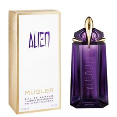 THIERRY Mugler Alien Eau De Parfum Spray Refillable 90ml   The Woody-Floral Fragrance Borders The Realms Of Spirituality And Sensuality With A Blend Of Soft Lavender Atop A Base Of Cashmere Wood And White Amber, Exuding Positive Energy With Each Mist Of The Sensual Women's Scent. Fragrance Notes: Top Notes: Jasmine Middle Notes: Woodsy Notes Base Notes: Amber   Safety Information: For External Use Only. Avoid Contact With Eyes. Keep Away From Naked Flame Or Direct Heat Sources. Do Not Apply To Sensitive Skin. Do Not Apply To Broken Or Inflamed Skin. If Irritation Develops, Reduce Frequency Or Discontinue Use. _______________________________________________________________________________________________________________________________________________________________________________________ Alien Perfume, Mugler Alien, Thierry Mugler Alien, Jasmine Fragrance, American Crew, Advertising And Promotion, Bob Mackie, Woody Fragrance, Thierry Mugler