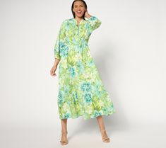 Need a little pick-me-up for your summertime soirees and vacation destinations? This fun and flirty maxi dress elevates any occasion with a charming colorful print and twirl-worthy tiered hem. From BEAUTIFUL by Lawrence Zarian. Summer Printed Tiered Midi Dress, Summer Tiered Printed Midi Dress, Printed Tiered Midi Dress For Summer, Tiered Printed Midi Dress For Summer, Tiered Printed Maxi Dress For Vacation, Tiered Printed Midi Dress For Vacation, Beach Dress With Printed Tiered Skirt, Summer Multicolor Ruffle Hem Maxi Dress, Multicolor Ruffle Hem Maxi Dress For Summer