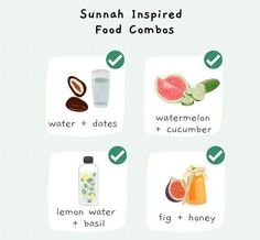 an image of some food that includes watermelon, lemon, honey and yogurt