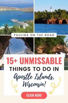 the coastline with text overlaying it that says, 15 unmissable things to do