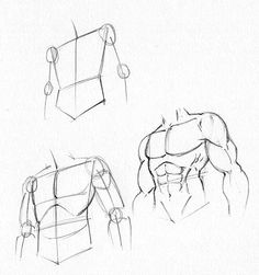 three different views of a man's head and torso in various angles, from the front to the back