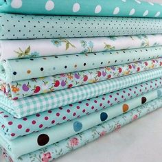 9Pcs Bundles Fabric Fat Quarters Cotton Florals Gingham DIY Craft Quilt Sewing Squares Quilt, Patchwork Diy, Patchwork Sewing, Cotton Flower, Costura Diy, Cotton Crafts, Sewing Fabrics, Handmade Decor, Pretty Fabric