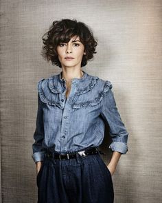 Audrey Tautou, Hair Styles 2017, Heart Face Shape, Curly Hair Cuts, Short Curly Hair, Great Hair, Wavy Hair