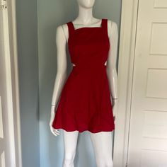 Red Dress With Cutout Side Details. Nwt Purchased Directly From Zara. Dresses Red, Urban Outfitters Dress, Red Dress, Bones, Urban Outfitters, Zara, Womens Dresses, Red, Dresses