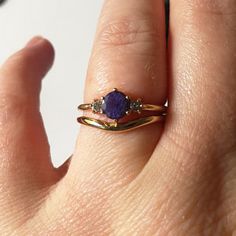 Sapphire Bezel Ring.Natural Blue Sapphire Wedding | Etsy Blue Birthstone Ring With Bezel Setting For Wedding, Yellow Gold Tanzanite Wedding Ring, Gold Tanzanite Wedding Birthstone Ring, Gold Tanzanite Birthstone Wedding Ring, Gold Tanzanite Birthstone Ring For Wedding, Blue 14k Gold Stackable Rings For Wedding, Gold Tanzanite Wedding Ring, Wedding Tanzanite Yellow Gold Rings, Wedding Jewelry With Tanzanite In Bezel Setting