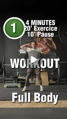 a man and woman doing exercises in front of a black background with the words workout full body