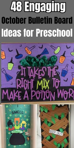 bulletin board with the words, it takes the right mix to make a portion work