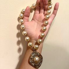 Vintage Chanel Chunky Baroque Pearl Pendant Necklace. In Excellent Condition. Vintage Chanel Jewelry, Chunky Pearl Necklace, Baroque Pearl Pendant, Chunky Pearls, Chanel Jewelry, Pearl Pendant Necklace, Vintage Chanel, Jewelry Vintage, Baroque Pearls