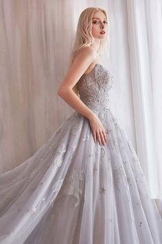 Andrea and Leo A0890 Constellation dream sweetheart gown w/corset. Andrea And Leo, Tulle Long Skirt, Tulle Balls, Full Tulle Skirt, Prom Ball Gown, Tulle Ball Gown, فستان سهرة, Gown Prom, Tulle Gown