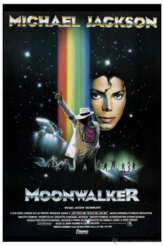 michael jackson poster for the movie moonwalker, starring michael jackson as michael jackson