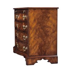 Dimensions: 43 x 20 x 32 in Room / Type:Bedroom / Dressers & Chests LifeStyle / Style:Classic / Casual Classic Main Materials:Flame Figured Veneer 169.76 lbs This item must be installed by a licensed contractor with the wall anchoring Anti-Tip kit provided. A large mahogany and flame veneered bombe chest of drawers, the rectangular moulded edge top above a brushing slide with four shaped serpentine and graduated drawers below, applied with finely cast brass escutcheons and drop handles, on a pli 4 Drawer Dresser, Theodore Alexander, Living History, Wall Anchors, Dressers And Chests, Brushing, Dresser Drawers, Chest Of Drawers, Picture Frames