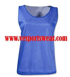 a women's blue mesh tank top