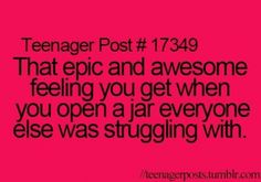 a pink background with the words teenager post 739 that epic and awesome feeling you get when