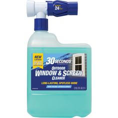 a bottle of window and screen cleaner