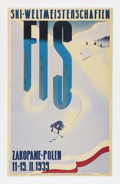 an advertisement for ski - weltmeisterer schatten in the snow with a person skiing