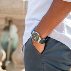 Mens Watches Classy, Affordable Watches, Steel Mesh, Watch Faces, Slate Blue, Men's Watch, Gold Details, Wood Watch, Vintage Watches