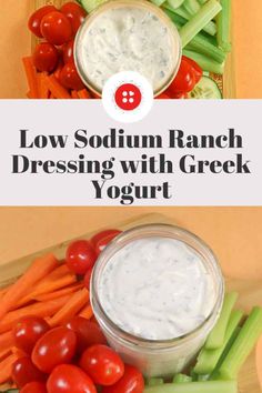 the ingredients to make this ranch dressing with greek yogurt