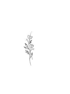 a black and white drawing of a flower