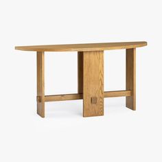 Saguaro Oak Demi-Lune Console Natural Console Table Co.House Designs Oak Console Table, Honey Oak, Household Furniture, Sofa Tables, Burke Decor, Engineered Hardwood, Modern Table, Light Oak, Sofa Table