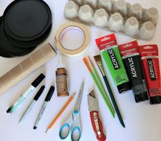 the supplies needed to make this craft include scissors, tape, glue, and other items