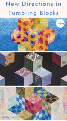 the cover of new directions in tumbling blocks