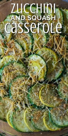 zucchini and squash casserole with parmesan cheese