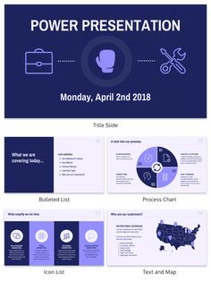 the powerpoint presentation is shown in purple and blue