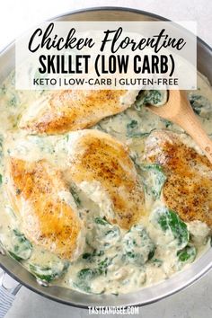 chicken florettie skillet low carb keto low carb gluten free