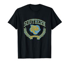 PRICES MAY VARY. Officially Licensed Southern University apparel. Show your support for the Jaguars with this Southern logo apparel! The soft material and digitally printed logo make this a great addition to any Southern Jaguars apparel collection! Go Jaguars! Wear this fan favorite Southern Jaguars apparel to the big game or just hanging our around the house. The unique vintage logo will let everyone know your affiliation with SU! Lightweight, Classic fit, Double-needle sleeve and bottom hem Southern Logo, University Apparel, Southern University, Clothing Logo, Big Game, Vintage Logo, Vintage Tshirts, Soft Material, Unique Vintage