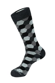 Crew Sock, Combed Cotton, Crew Socks, Mid Calf, Honeycomb, Socks, Gift Ideas