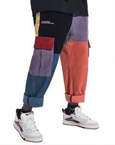 PRICES MAY VARY. 90s streetwear pants made of patchwork corduroy Cut in a straight silhouette for relaxed fit Features cargo pockets located on the side seam Finished with elasticated waistband & adjustable drawstring USA Sizing -Waist : 29-32 inches, 73-81 cm (Size S). 32-35 inches, 81-89 cm (Size M), 35-38 inches, 89-97 cm (Size L), 38-43 inches, 97-109 cm(Size XL), 43-46 inches (Size XXL), 46-49 inches (Size XXXL) 90s Streetwear pants made of cotton and corduroy.Cut in a straight silhouette f Patchwork Cargo Pants, Hip Hop Joggers, 90s Pants, Underground Clothing, Cargo Pants For Men, Streetwear Pants, 90s Streetwear, Hip Hop Streetwear, Pants For Men