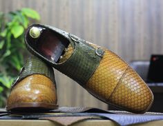 Leather Shoes Brand, Styling Chelsea Boots, Chelsea Shoes, Cap Toe Shoes, Double Monk Strap, Fish Skin, Wingtip Shoes, Handmade Leather Shoes, High Leather Boots