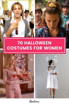 halloween costumes for women with the title overlay that reads, 70 halloween costumes for women