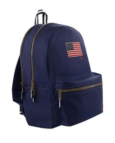 Approx. dimensions: 17.75'' H x 12.25'' W x 6'' D.18' adjustable straps.Zippered main compartment, zippered front pocket.Zippered laptop compartment.Bottle pocket.Chest strap with buckle closure.Top handle.American flag patch.Imported.Web ID: 5110870.Cotton; lining: polyester.Spot clean Classic Backpack With Zipper Closure For Back To School, Back To School Standard Backpack With Zipper Closure, Standard Backpack With Adjustable Straps, Student Satchel Backpack With Zipper Closure, Student Satchel Backpack, Classic Nylon School Bag, Classic Nylon School Backpack, Classic School Nylon Backpack, Classic School Backpack In Nylon