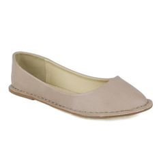 This faux leather flats let you take it easy while staying stylish. Featuring stitching details and round toe. Size: 7. Color: Beige. Gender: female. Age Group: adult. Spring Faux Leather Closed Toe Slip-ons, Beige Slip-on Flats, Beige Casual Flats With Leather Footbed, Casual Beige Flats With Leather Footbed, Comfortable Beige Flats With Leather Footbed, Beige Slip-on Flats With Flat Bottom, Beige Flats With Leather Footbed, Comfortable Beige Leather Flats, Beige Flat Bottom Slip-ons