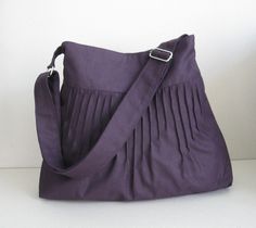 Deep Purple Canvas Lines Multi-Purpose Bag Handbag Inspiration, Purse Ideas, Felted Handbags, Purple Canvas, Multipurpose Bag, Deep Purple Color, Canvas Messenger Bag, Hobo Bags, Crossbody Bag Women