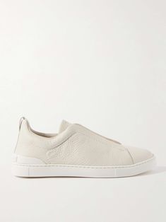 Shop ZEGNA Triple Stitch Full-Grain Leather Sneakers, Explore the latest in-season ZEGNA collection today on MR PORTER Classic White Leather Slip-on Sneakers, Leather Slip-on Sneakers With Abzorb Midsole And White Sole, Leather Slip-on Sneakers With White Sole And Abzorb Midsole, Luxury Slip-on Sneakers With Textured Sole, Modern Calf Leather Slip-on Sneakers, Leather Slip-on Sneakers With Perforated Toe Box, Leather Slip-on Sneakers With Abzorb Midsole, Modern Leather Slip-on Sneakers With Leather Sole, Luxury Calf Leather Slip-on Sneakers