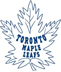 toronto maple leafs logo with the words toronto maple leafs