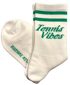 Our Cutest Athletic Socks 3/4 length and are totally fierce yet sweet at the same time. BLENDED FOR COMFORT: The custom blend of cotton, nylon, polyester, and spandex makes these socks breathable, soft, and incredibly comfortable on and off the court. The high-quality construction means these socks provide a great fit for all-day comfort. Even cute with one of our hats! Retro Socks, Pretty Socks, Tennis Socks, Vintage Socks, Bridal Bachelorette Party, Tennis Gifts, Office Prints, Custom Socks, Striped Socks