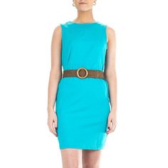 You'll love the sleek fit and feel of this women's Nina Leonard sheath dress. You'll love the sleek fit and feel of this women's Nina Leonard sheath dress. Scoopneck Sleeveless Coordinating belt Jersey construction UnlinedFIT & SIZING 38-in. approximate length from shoulder to hem Sheath cut Back zipperFABRIC & CARE Rayon, nylon, spandex Machine wash - Delicate Imported Size: Small. Color: Green. Gender: female. Age Group: adult. Color Peacock, Sheath Dress, Gender Female, Scoop Neck, Dresses For Work, Age Group, Women's Clothing, Perfect Fit, Dress Outfits